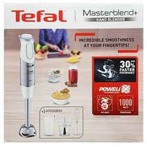 테팔 마스터블렌드 플러스 마스터 핸드 블렌더 HB6531KR + 거품기 다지기 비이커 | 코스트코 4중 칼날 식기세척가능 | Tefal Master Hand Blender