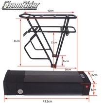 전기 자전거 리튬 이온 배터리 팩 랙 48V 20AH 52V