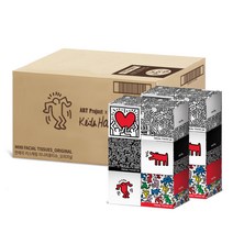 한예지 키스해링 오리지널 미용티슈 230매 12입, 1