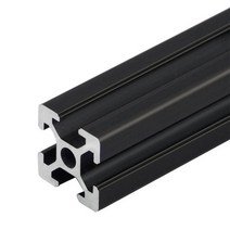 알루미늄레일 1PC 검정 유럽 표준 알루마이트 알루미늄 프로파일 압출 100mm - 800mm 길이 선형 레일 500mm CNC 3D 프린터 용, [02] 150mm