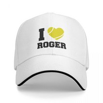 I love Roger 모자 야구 골프 공 레이브 여성용 비치 아울렛 2023 남성용, [01] White