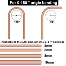 파이프벤딩기 자동 수동밴딩기 철근밴딩기 180 도 파이프 벤더 다용도 5mm/6mm/8mm/10mm 구리 수동 팔꿈치, 한개옵션0
