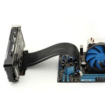 그래픽 라이저카드 PCI-E 4.0x16 고품질 연장 라이저 케이블 확장 수직 장착 게이밍 GPU 지원 30cm 90 도, 07 0.4m