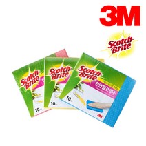 3M 스카치브라이트 천연펄프행주 10개입, 파랑