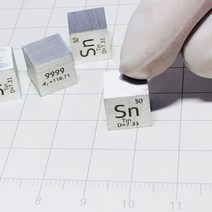 비스무트 금속 큐브 텅스텐 구리 티타늄 알루미늄 탄소 니오븀 다리미 아연 니켈 주석 크롬 데스크탑 1cm, 10.1cm Sn Cube