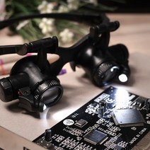현미경 안경 정밀작업용 휴대용 확대경 루페 교육용 미니어처 시계 전자제품 수리 보석 감정, 본상품선택, 본상품선택