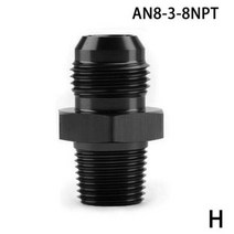 egr 밸브 AN4 AN6 AN8 AN10 ~ 1/8 1/4 3/8 1/2 3/4 NPT 오일 냉각 어댑터 범용 스트레이트 연료 호스 파이, H