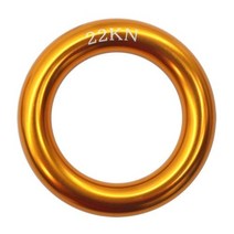 야외 공중 요가 실크 O링 암벽 등반 다기능 알루미늄 합금 링 화재 구조 탈출, 1PC-Gold