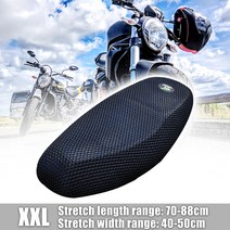 호환용 오토바이시트 뒷자리커버호환 XAutohaux 1Pcs M-XXL Anti-Slip 3D 메쉬 패브릭 시트 커버 통기성 방, 05 Blue XXL