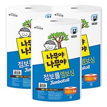 나무야나무야 점보롤 엠보싱 1겹 500m, 4롤, 3개
