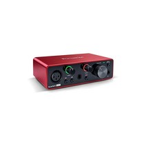 Focusrite 포커스 라이트 오디오 인터페이스 2 인/2 아웃 24bit/192kHz Scarlett Solo 3rd Gen 스티커 포함 세트