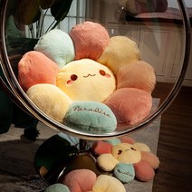 패드방석 베란다 덩크슛 펜던트 침대 새 둥지 요람 등쿠션 일체 뜯어 빨수 있는 원형 등의자 해먹의자 그네 2722099679, 직경 45 센치 O15 -레인보우 태양 꽃 패드