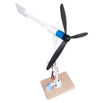 풍력발전 DIY 풍차 과학 실험 어린이 초등 LED 전구, 세트+LED 전구+20m 스트링 라이트