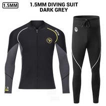 [해외] 스쿠버 다이빙 슈트 남성용 서핑 직구, 8.MT201 GY Wetsuit Men - S