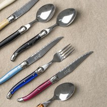 장네론 라귀올 스텐 양식기 디너 커트러리 세트, 올리브(우드), 디너 스푼(21.5cm)