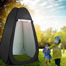 샤워 텐트 차박 캠핑 원터치, 블랙기본형(보급형)