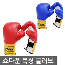 쇼다운 복싱 권투 트레이닝 글러브 성인용 아동용, 선택2_레드