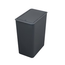 생활특공대 무지 모던 사각 인테리어 쓰레기통, 그레이, 20L