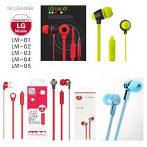 LG 미개봉 포장 스크레치 행사 이어폰 LM시리즈, LM-02 라임