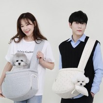 리토가토 루나 강아지 슬링백 이동가방 애견 포대기 캐리어, 핑크, M, 가방만