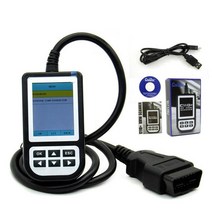 가스 분석기 디텍터 1Set Car Detector C110+ Code Reader Engine Fault Diagnosis Instrument Scanner Sca, 01 Black