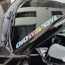 (골져스) 자동차 전화번호 스티커 주차알림판 반사/빼꼼/헬로쿠마/팬더 캐릭터/오토바이/경차튜닝/올뉴모닝 스파크 올뉴투싼 스포티지R 티볼리 싼타페DM 아반떼MD AD 미니쿠퍼 QM3, Gg_홀로그램-B타입-50x5xm(대)