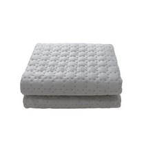 홈쇼핑 전자파 없는 슈퍼 싱글 전기 장판 매트150x80cm 자동 전기 담요 난방 온도 조, 01 라이트 그레이_02 EU