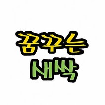 청양 펠트글자 (대) 5.꿈꾸는 새싹, 단품