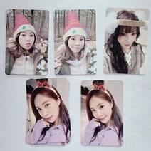 소녀시대 2022 PINK CHRISTMAS 공식 포토카드 SNSD 태연 SM 정품 - 멤버, 써니 미소