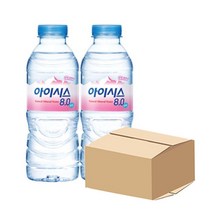 생수300ml 아이시스 생수 휴대용 사무실 회사 유치원 미니생수 40개 80개, 300ml