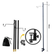 난로받침대 이중 스텐 난로 거꾸로 리버스 연통 분리형 알루미늄 합금 캠핑 랜턴 램프 행거 휴대용 초경량, 01 Type A not peg