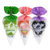 예이니식품 코리아 젤리(대) 거봉180g 1개+청포도180g 1개+복숭아180g 1개 (총3개) 쿄호과일, 180g, 1개