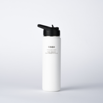 캐스크 대용량 3P 리드 + 빨대 텀블러, 627ml, 화이트