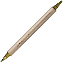 ZIG 캘리그라피 메탈릭 마카 MS-8400 낱개, GOLD