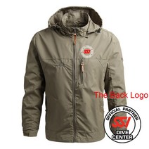 다이빙방풍자켓 웻슈트 프리다이빙슈트 다이빙 방풍자켓SSI 남성용 긴소매 방수 후드 윈드브레이커 스쿠버, 01 1_03 XL