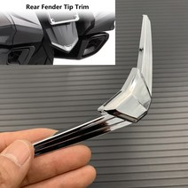 크롬 후면 펜더 팁 트림 혼다 골드 윙 1800 오토바이 장식, 한개옵션0