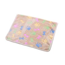 부드러운 산호 양털 애완 동물 부드러운 양털 패드 애완 동물 담요 침대 매트 강아지 개 고양이 소파 쿠션 홈 러그 따뜻한 수면 커버 유지