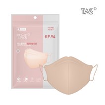 [TAS] 타스플러스 컬러에디션 KF94 미세먼지 차단 새부리형 대형 컬러마스크 100매입, 코랄핑크, 5매입 X 20EA