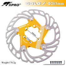IIIPRO-MTB 로드 바이크 브레이크 디스크 로터 140 180 160 203mm 플로팅 패드 6 7 인치 볼트 네일 산악 허