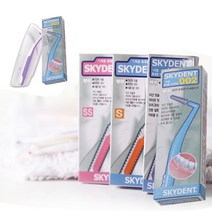 스카이덴트 001 1개입 휴대용 치간칫솔 6가지사이즈 치간치솔 SKYDENT, S