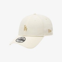 뉴에라 뉴에라 940 MLB 골드 미니 메탈 LA 다저스 볼캡 아이보리_K 12836261