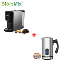 커피머신 가정용 에스프레소 메이커 BioloMix-3 in 1 커피 머신 19Bar 1450W 다중 캡슐 네스프레소 돌체 구스토 및 파우더에 적합, CHINA, AU, BK-513 N MFS, 01 BK-513 N MFS_03 AU
