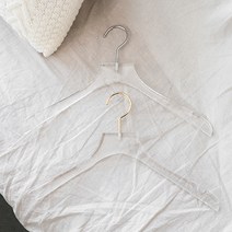 지엔디스플레이 명품 매장 고급 투명 아크릴옷걸이 골드 크롬 옷걸이, 1개, 직선형 크롬고리