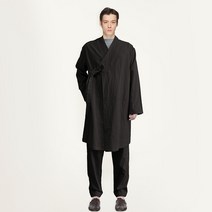 린넨 모던한복 도포 가운 코트 라운지웨어 남성잠옷세트 반다이크브라운 100