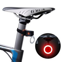 전기 자전거 레이저 led 후미등 미니벨로 로드 싸이클 mtb 안장 후방 레이저빔 건전지형, (원형)