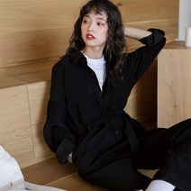 여성 봄 가을 사계절용 점프수트 멜빵바지 코듀로이 플러스사이즈 점프슈트 3색