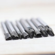 로스킨 타원펀치(12mm~5mm) 가죽공예, 5mm*3mm, 1개