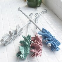 국산 보온 병 세척 솔 스윙 실리콘 입구좁은 씻는 브러쉬, 다용도솔 핑크