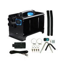 무시동히터 이동식무시동히터 차량용난로 자동차 주차 에어 히터 12V 5kw 시스템 올인원 대형 스크린, 01 black