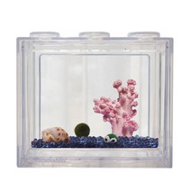 세남자바스켓 언더더씨 국산 마리모 DIY 세트 키우기-마리모(중), 핑크산호+파란자갈100g